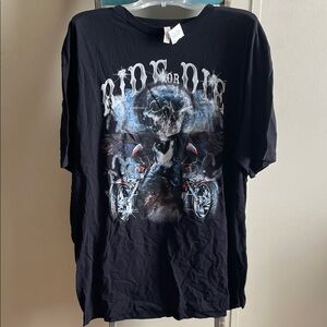 Black Graphic Men's Shirt